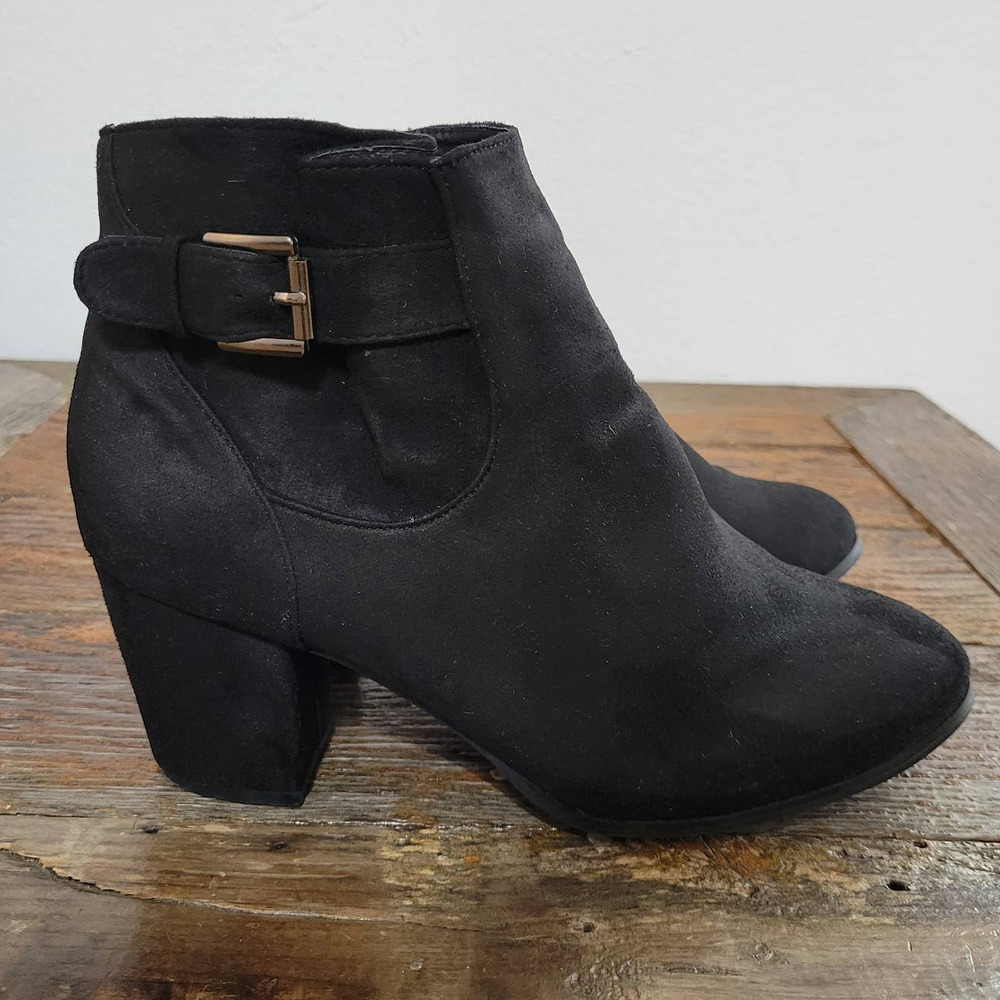 Bonnibel Faux Suede Zip-up Ankle Booties